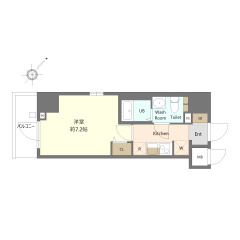 N-stage IseharaⅡ 501号室 間取り