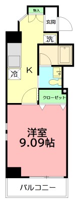 コンフォートタウン大船 408号室 間取り