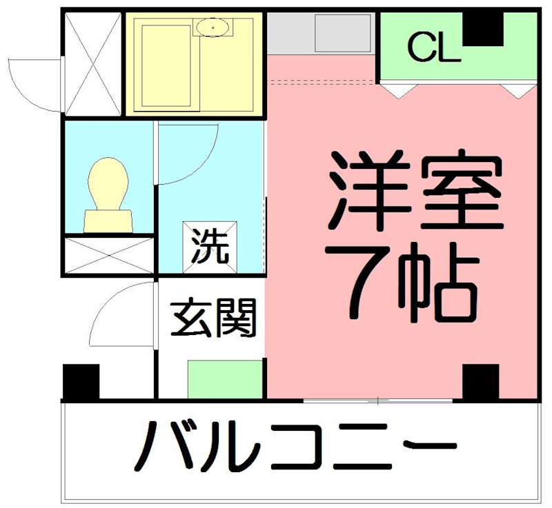 サン摩里 401号室 間取り