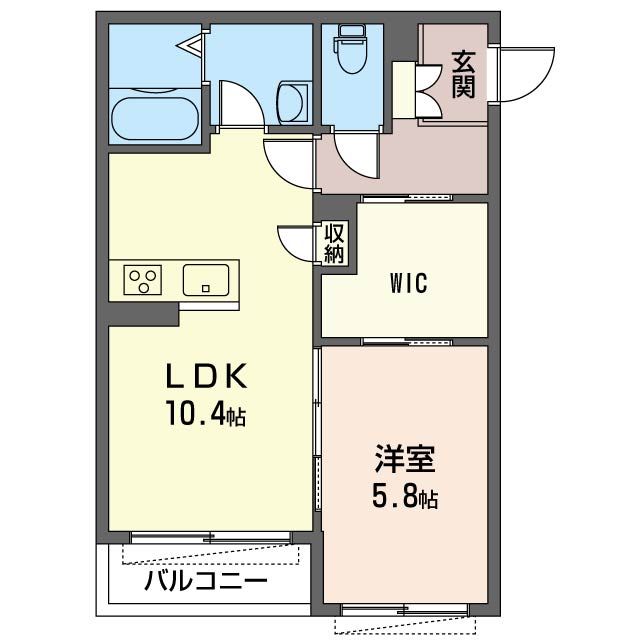 アルスノーヴァ 203号室 間取り