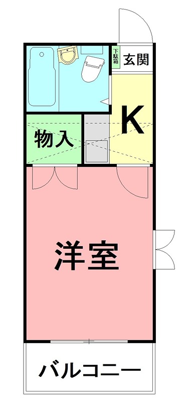 サンパレス湘南 201号室 間取り