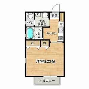 ブレイブオーシャンII 102号室 間取り