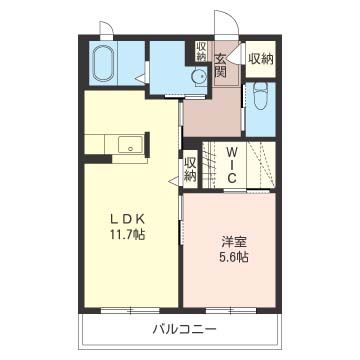 パステル湘南 102号室 間取り