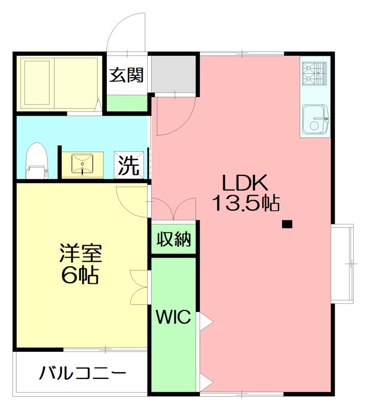 サンハイツICHIKAWA 206号室 間取り
