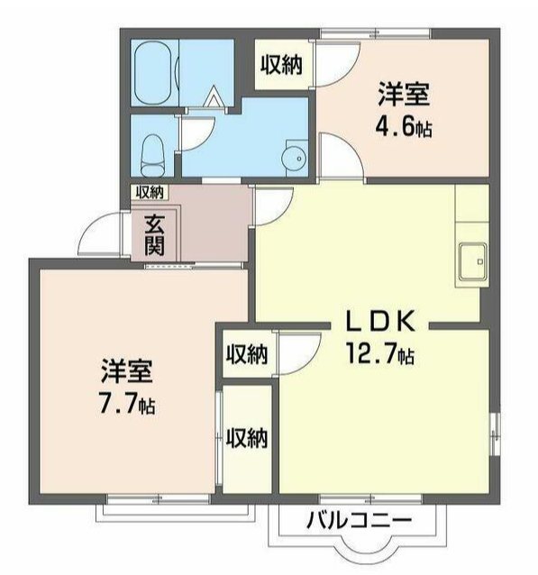 シェ・モワァＢ 201号室 間取り