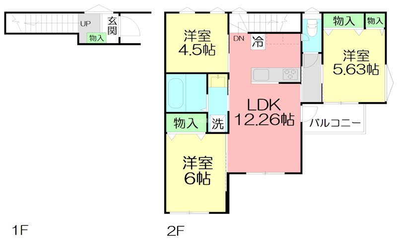 ドマーニ辻堂 C号室 間取り
