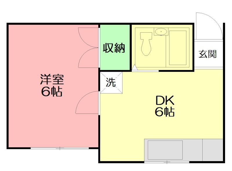 神崎ハイツＡ 202号室 間取り