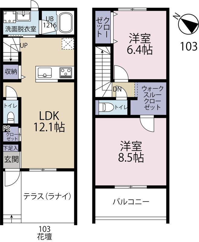 Parkside Lanai 間取り