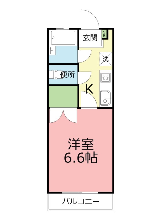 コーポＳＵＧＡＲ 間取り
