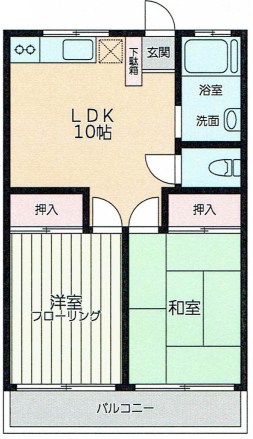 内田マンション 202号室 間取り
