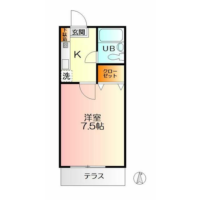 エスポワール弐番館 207号室 間取り