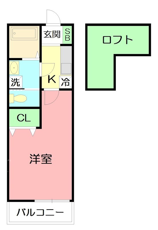 エタニティ京 202号室 間取り