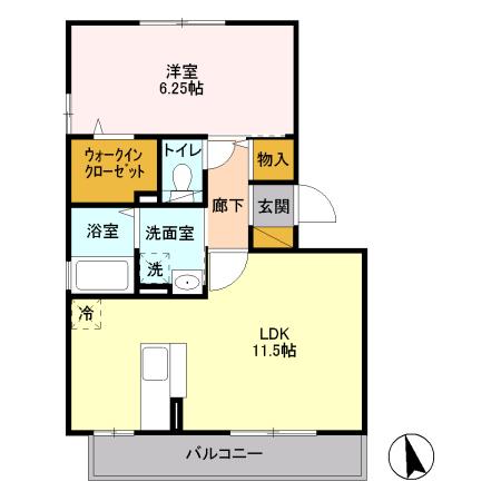 エトワール 202号室 間取り