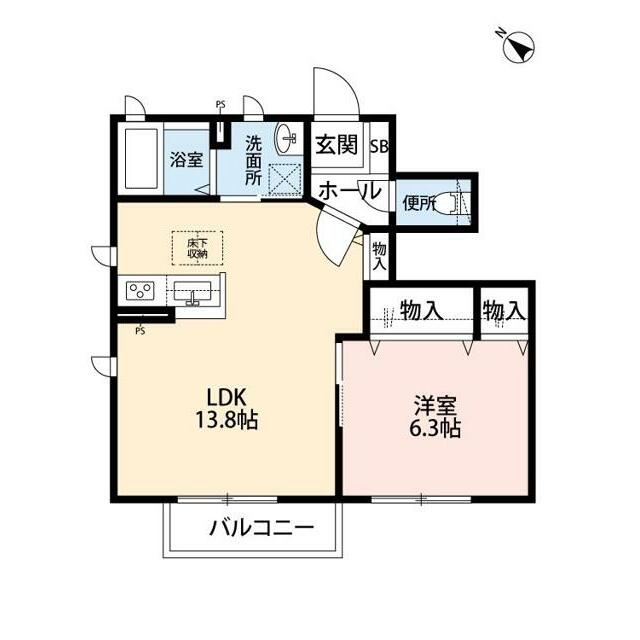 ヒール三ノ宮 205号室 間取り
