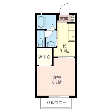 代官スプリングスA 102号室 間取り
