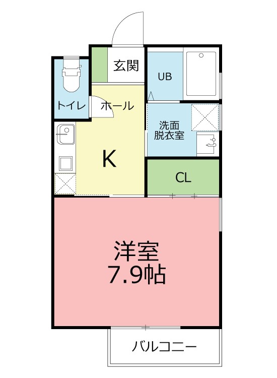ＥＬ　ＰＡＴＩＯ 102号室 間取り