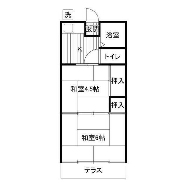 グリーンハウス 101号室 間取り