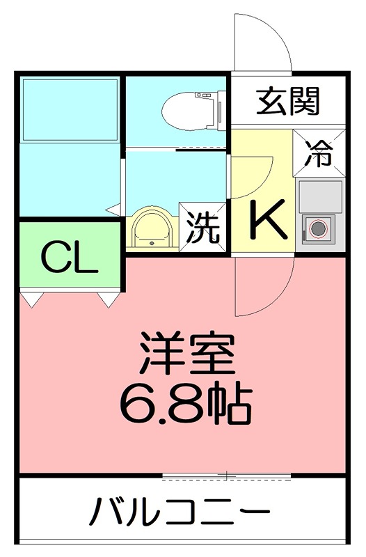 ドミール渋谷 103号室 間取り