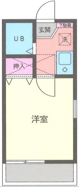 ポートヴィラ 102号室 間取り