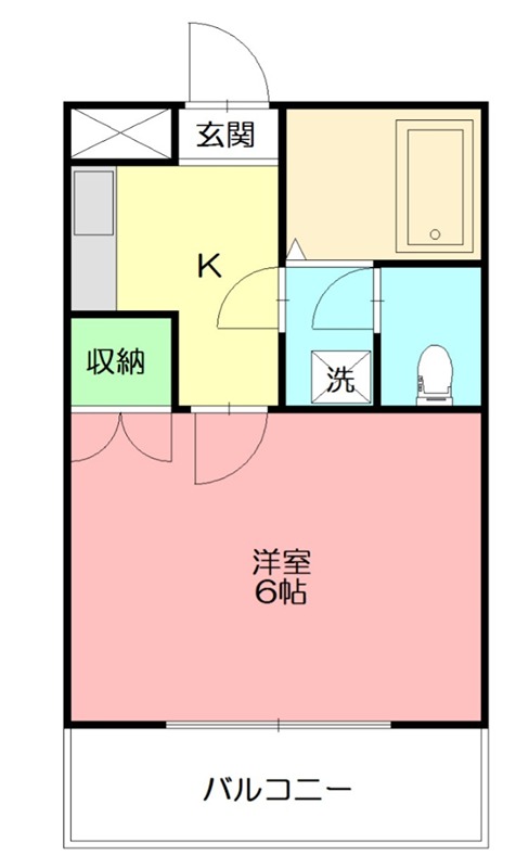 ガイア春日町 201号室 間取り