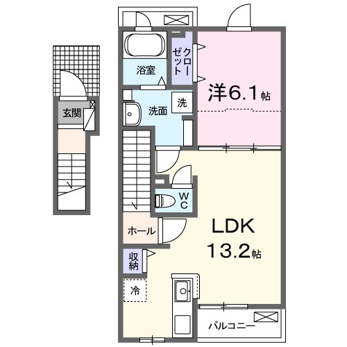 ＬＵＮＡ・Ⅲ 202号室 間取り