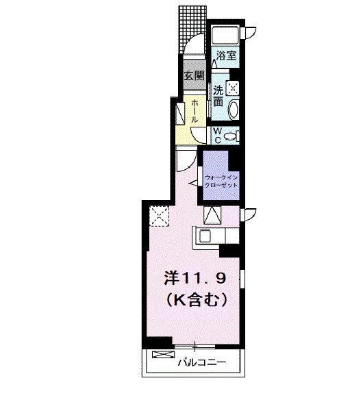 ドリームキャッスル 101号室 間取り