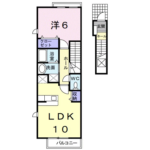 アイリスＡ 204号室 間取り