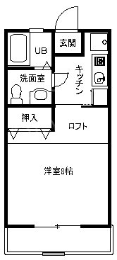 シルヴァンスクエア 205号室 間取り