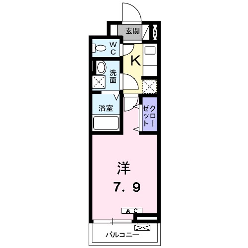 サンリットウエストＧ 204号室 間取り