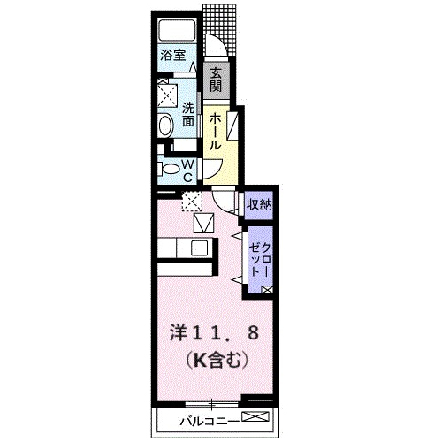 ベルフォーノ 104号室 間取り
