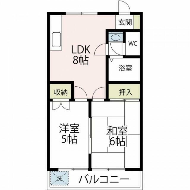 グリーンライフ奥津 206号室 間取り