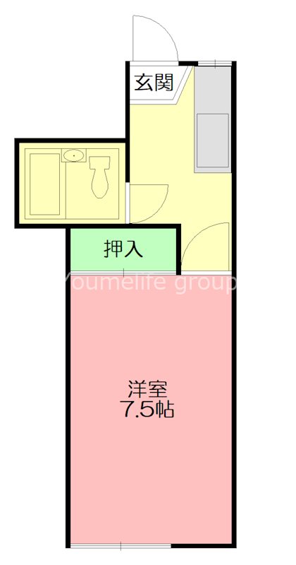 ムツミハイツ 202号室 間取り