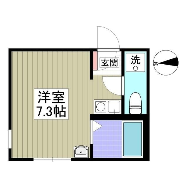 ハイドパーク本厚木 202号室 間取り