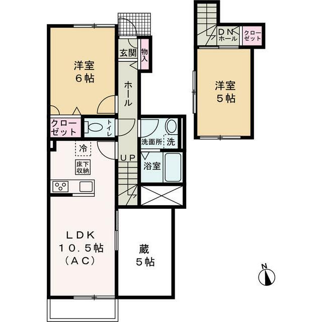 Ｃａｓａ　ｆｅｌｉｃｅ 102号室 間取り