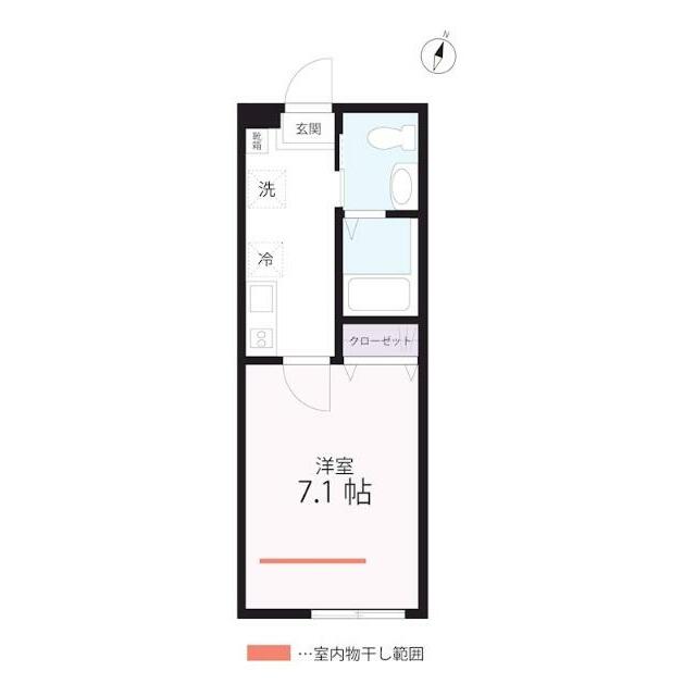 QUIET CRAB HOUSE 本郷台(仮) 203号室 間取り