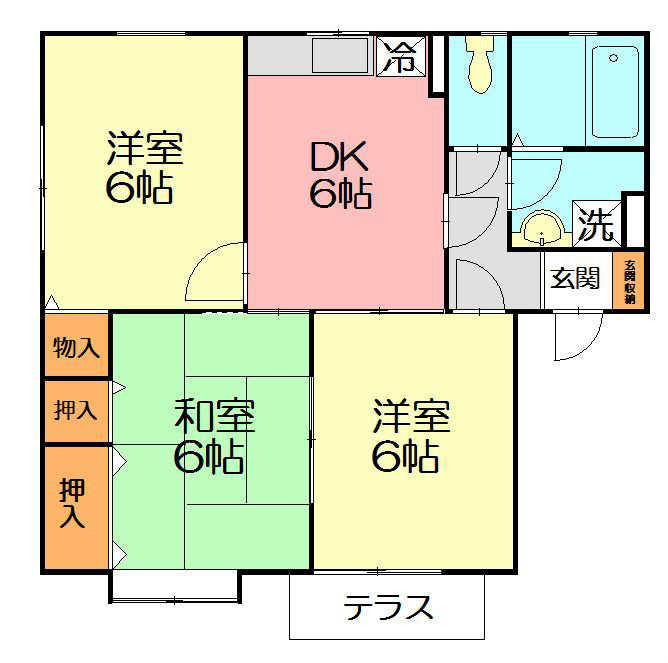 ラルジュ・アイ 202号室 間取り