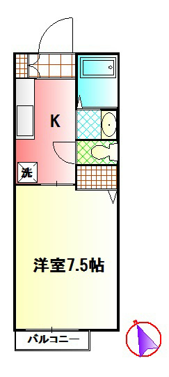 アクシアi 205号室 間取り
