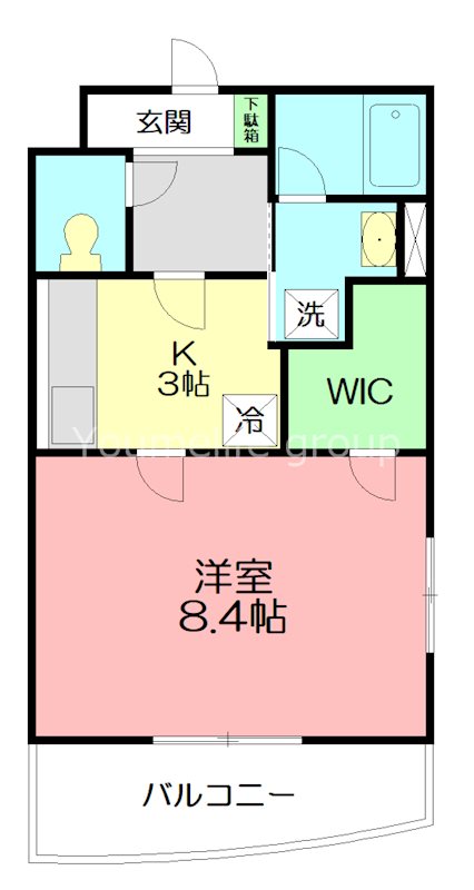 ヴァンクール 303号室 間取り