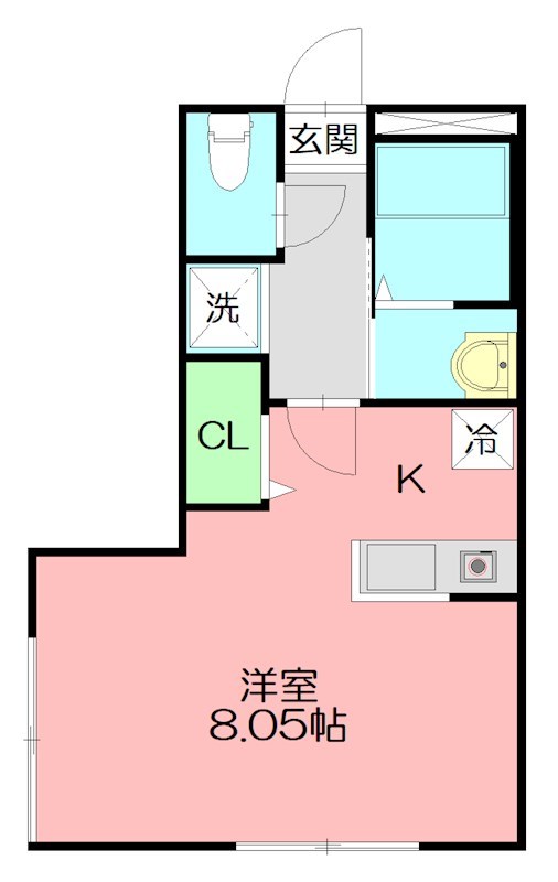 グランクラス湘南 102号室 間取り