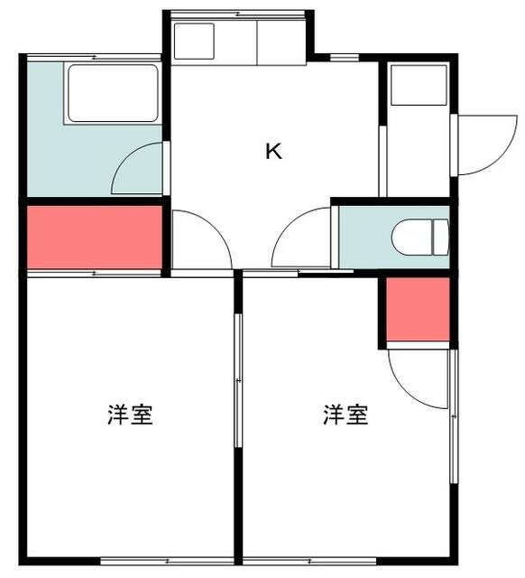 田中荘 102号室 間取り