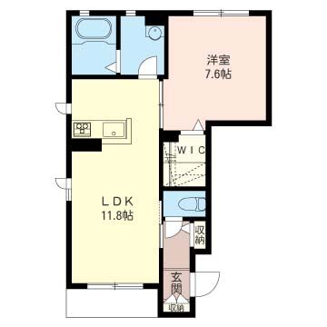 グリナージュ茅ヶ崎 Ⅱ 101号室 間取り