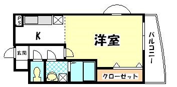 ロワジール 201号室 間取り