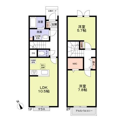 アネーロ南舞岡 102号室 間取り