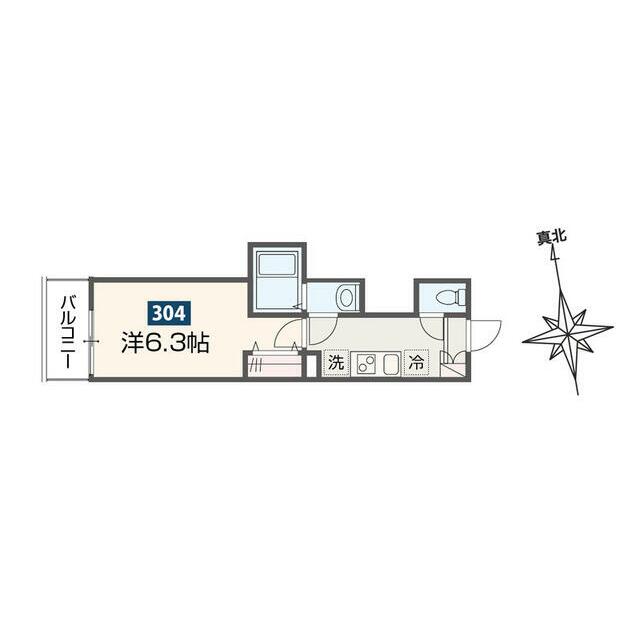 MELDIA高座渋谷Ⅳ 304号室 間取り