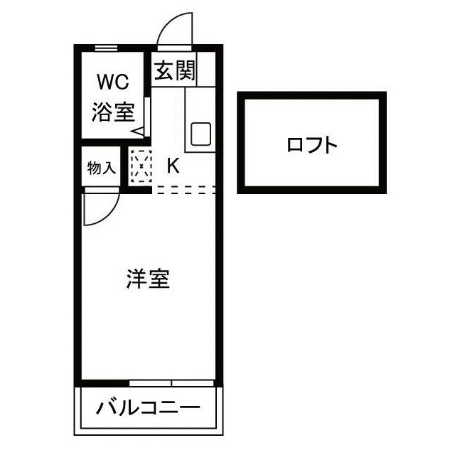 アートハウス桜ヶ丘 204号室 間取り