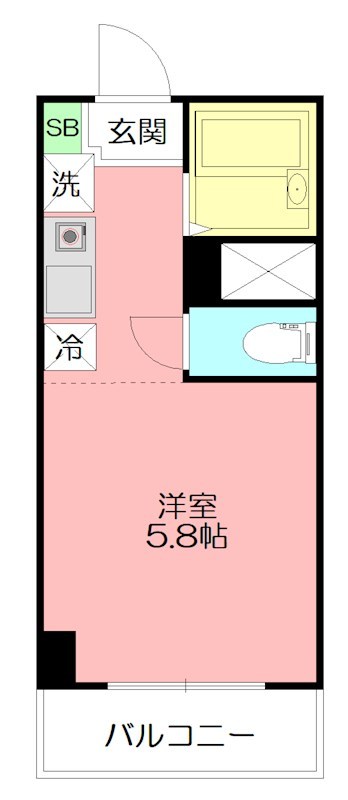 ベルハイム東戸塚 103号室 間取り