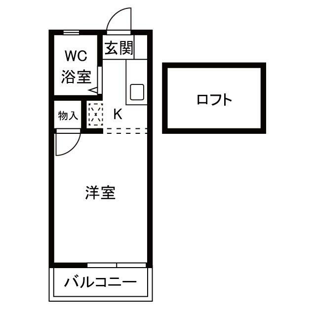アートハウス桜ヶ丘 203号室 間取り