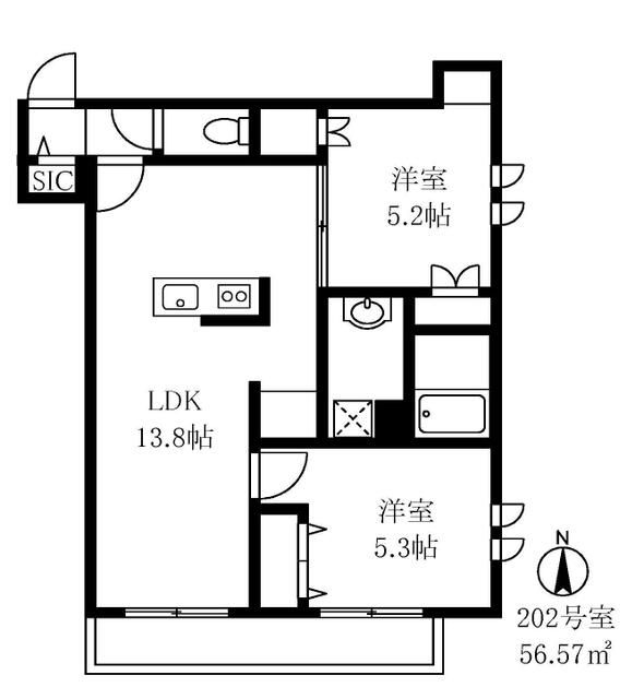 Ｐａｃｅ　Ｆｕｊｉｓａｗａ（パーチェ藤沢） 間取り