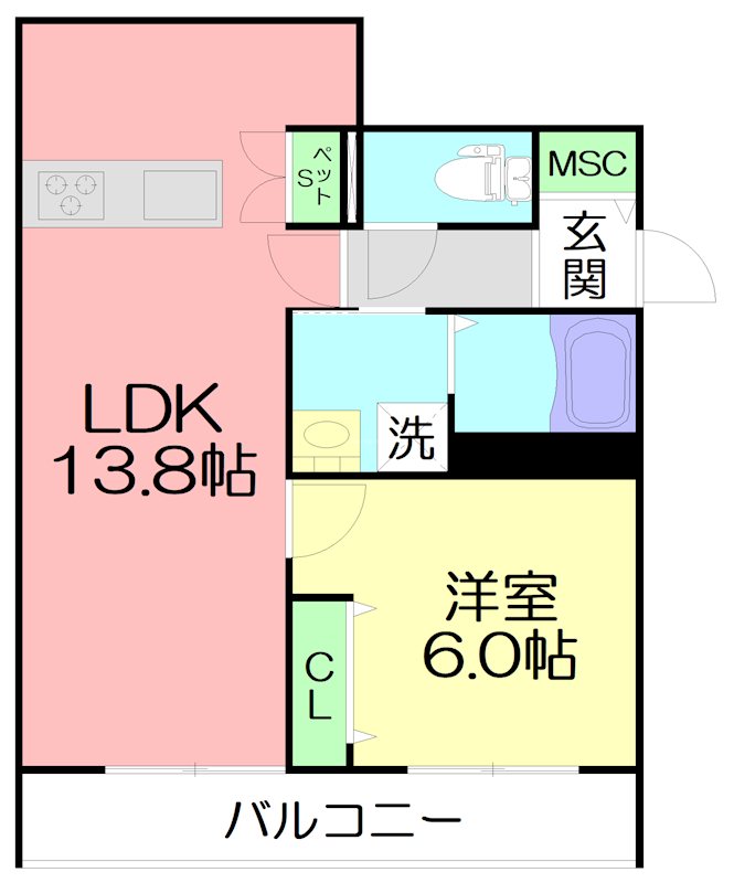 ESMERALDA SHONAN 間取り