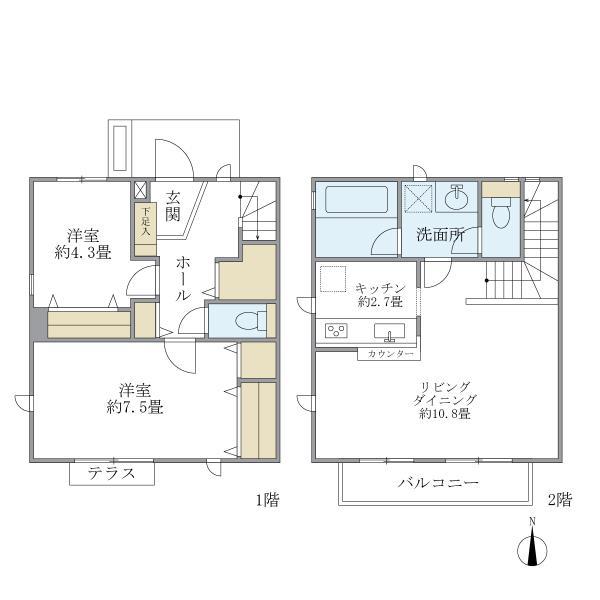 神奈川県茅ヶ崎市東海岸南３丁目4-25-6 間取り